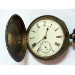 A gentleman's silver cased pocket watch