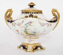 Royal Crown Derby porcelain two handled