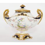 Royal Crown Derby porcelain two handled