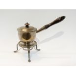 A Georgian silver brandy warmer with sta