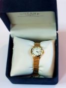 A lady's gold plated Rotary wristwatch w
