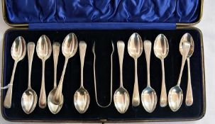 Early 20th century silver teaspoon and s