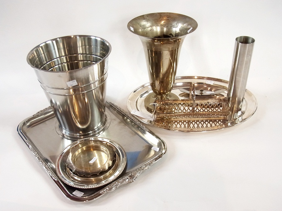 A quantity of silver plate to include ov