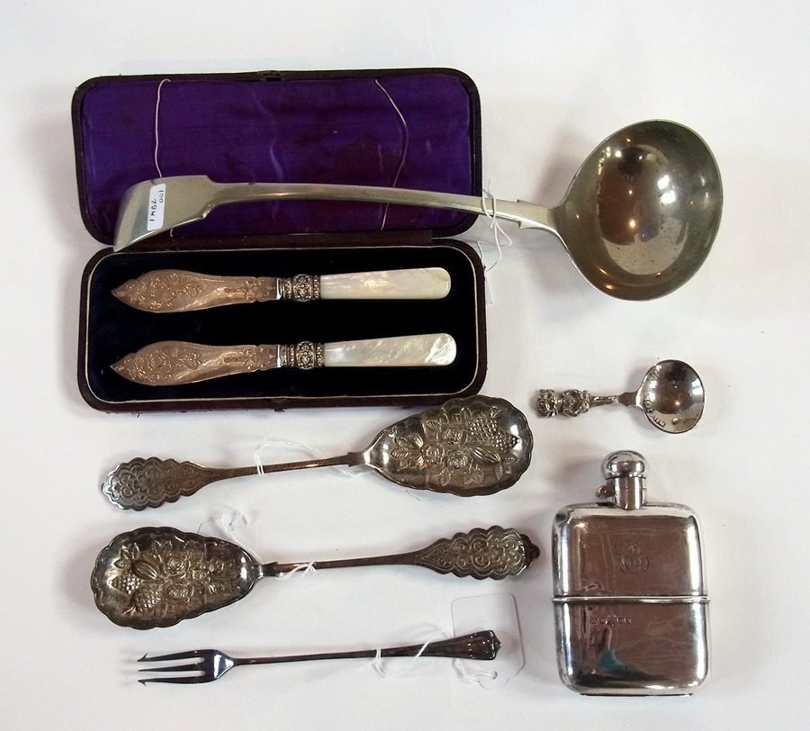 A pair of Victorian silver plate present