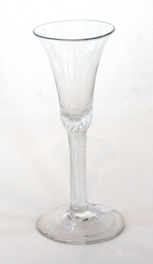 A Georgian airtwist wine glass