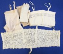 A quantity of various lace and other und