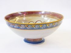 Aldermaston lustre pottery bowl, with st