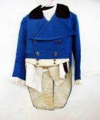 A small boy's pageboy outfit with blue a