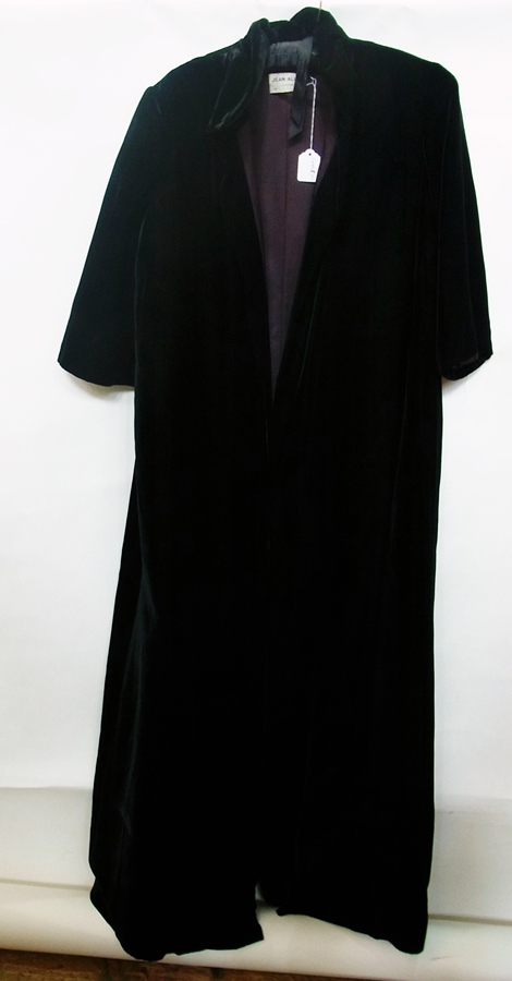 An Aquascutum black velvet opera cape wi