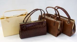 Four various handbags