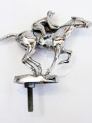 20th century chromium plated racehorse a