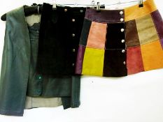A 1960's/70's suede and leather patchwor