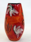 A Poole pottery Delphis vase, artist's s