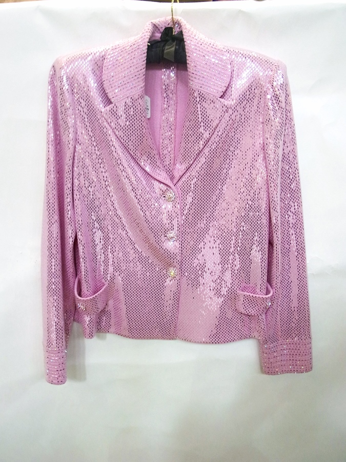 A pink St John evening jacket by Marie G