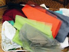 A quantity of fabric remnants and a quan