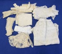 A quantity of assorted lace including a