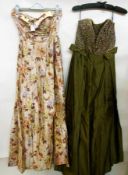 Selection of vintage evening dresses inc