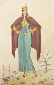 Various vintage fashion plates, some fra