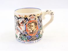 Laura Knight Burleigh ware George VI com