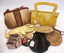 A quantity of lady's handbags and purses