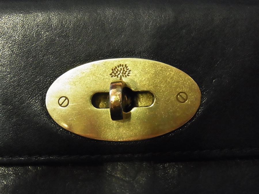 Mulberry black leather purse, Olive colo - Image 3 of 3