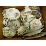 A quantity of decorative tea china and o