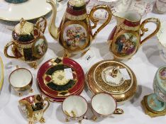 Handel gilt and cream covered porcelain