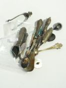 Assorted silver and EPNS items including