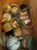 Quantity glass paperweights, cane sticks