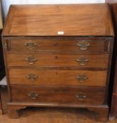 19th century mahogany bureau with fitted