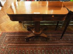 Early 19th century rosewood foldover top