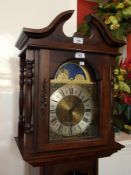 Emperor mahogany grandmother clock, with