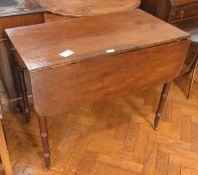 A 19th century mahogany table with friez