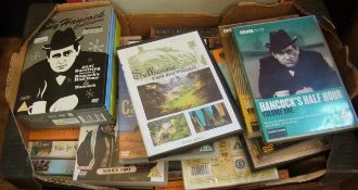 Quantity of softback books, DVDs, travel