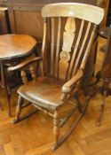 Windsor rocking chair with shaped back s