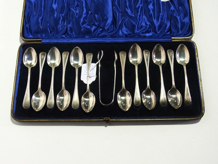 Early 20th century silver teaspoon and s