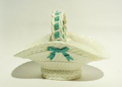 China basket in the form of bonnet with