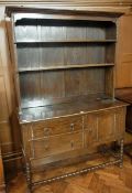 20th century Jacobean style stained oak