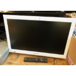 Sony Bravia flatscreen television in whi