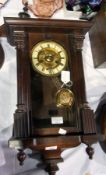 Vienna regulator wall clock with broken