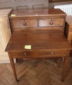 A Victorian mahogany chest of two short