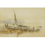W H Woodhouse (1857-1939) 
Watercolour drawing
"Morecambe Bay", labelled verso "W H Woodhouse",