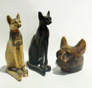 Five seated figures of Egyptian Maus in