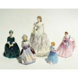 Royal Doulton figures including "First R