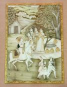 Indian watercolour drawing on ivory