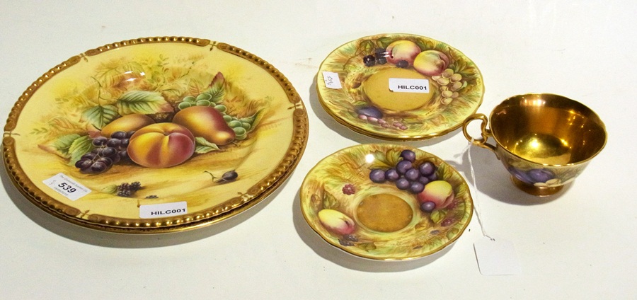 Aynsley bone china, two large meat plate