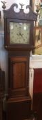 19th century oak and mahogany longcase c