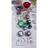 A collection of paperweights, a Millefio