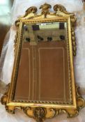 19th century gilt framed rectangular wal