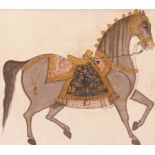 Indian painting on cotton of a horse, 37